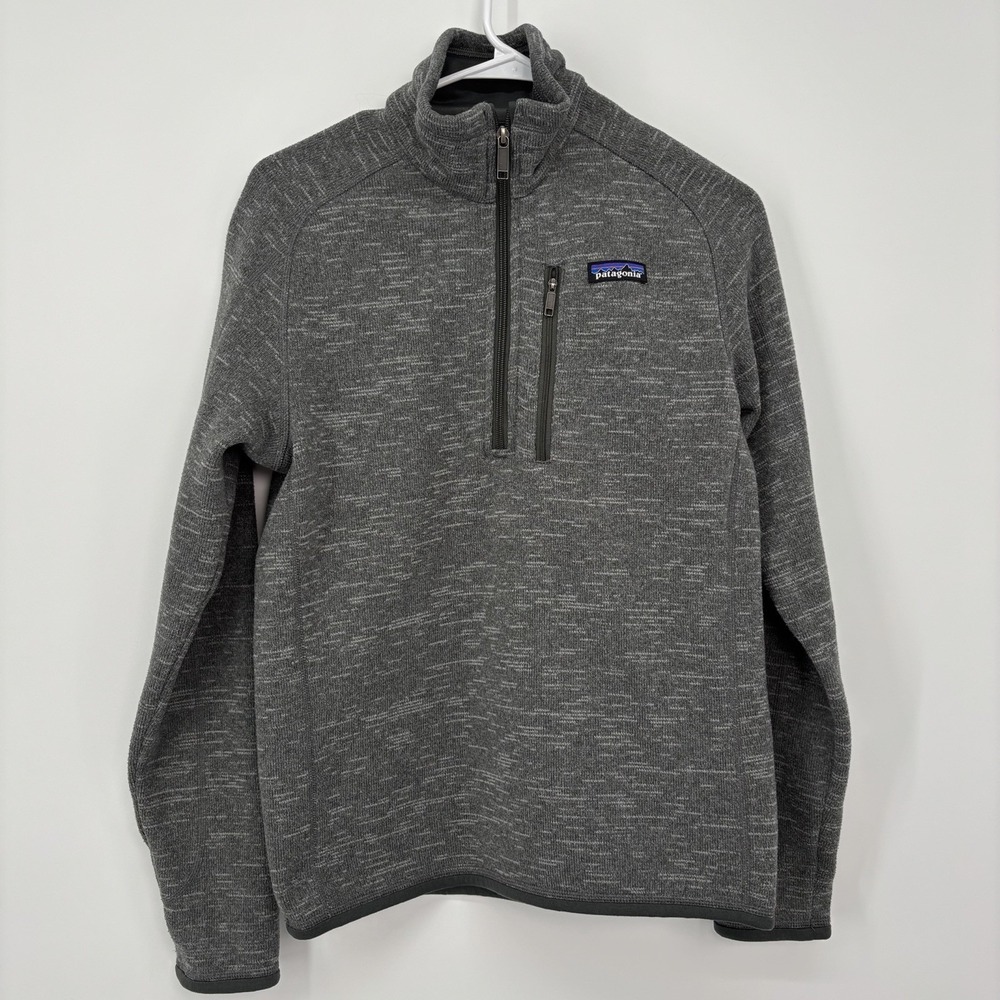 Patagonia Men's Better Sweater Fleece Jacket Gray Size XS 1/4 Zip Outdoor Travel